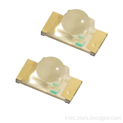 1206 Package Size PLCC2 Dome Lens 520nm 530nm Pure Green SMD LED
